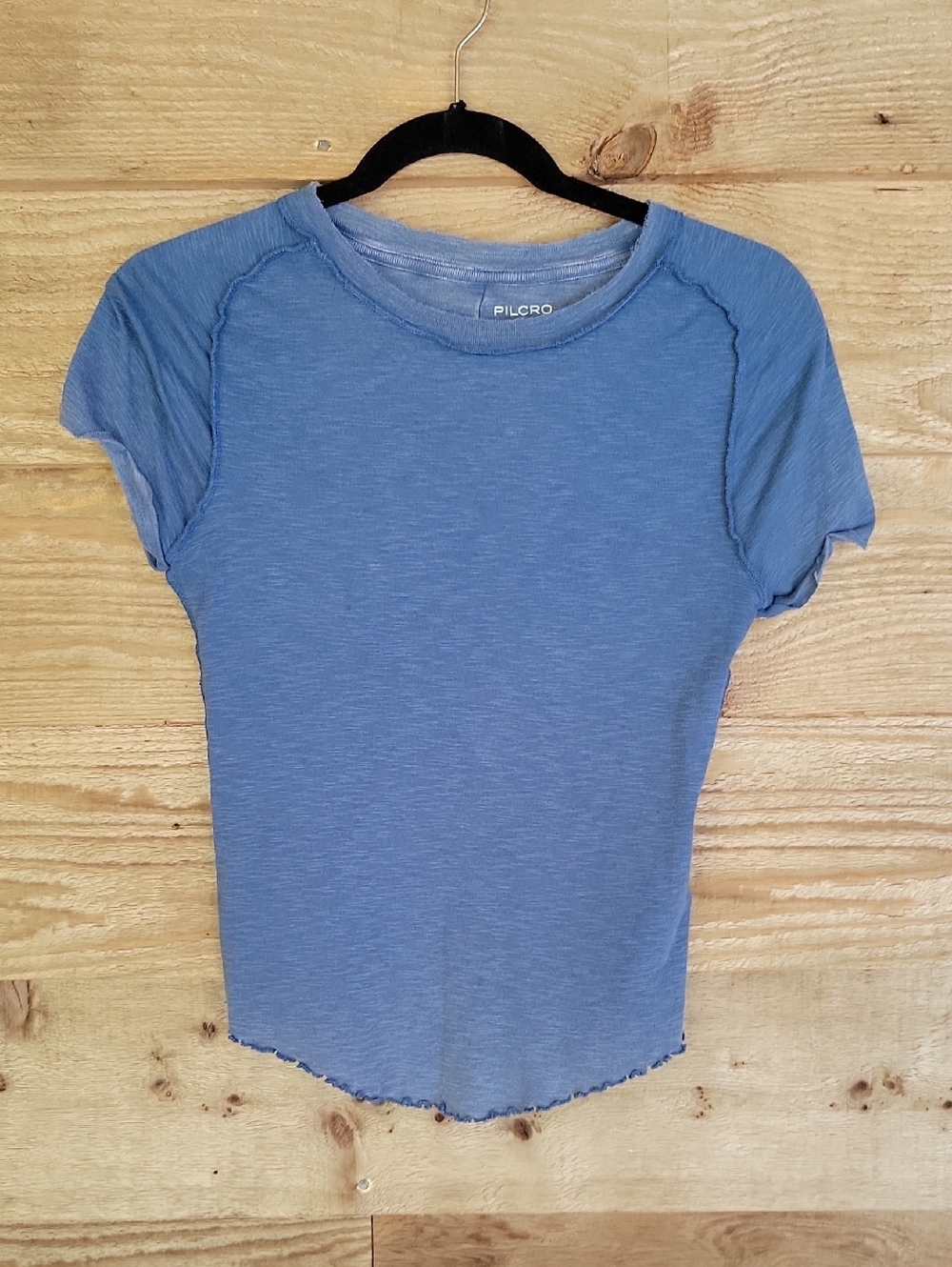 Pilcro Light Blue Short Sleeve Crew Tee Size XS